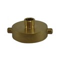 Midland Metal Hydrant Adapter, Adapter, 212 x 34 Nominal, FNST x MGHT, Brass 444000